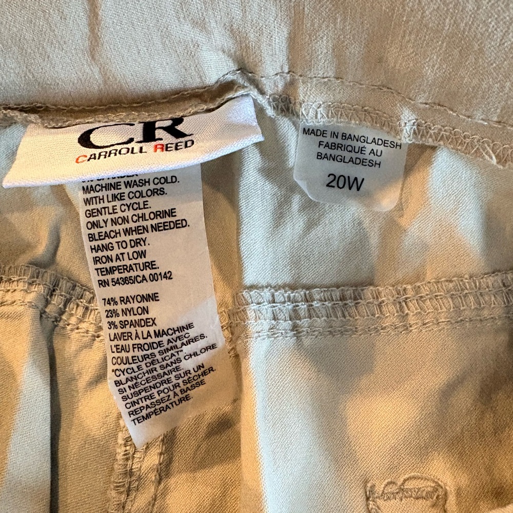 Carroll Reed Cropped Capris Pants- Size 20W - Picture 5 of 10
